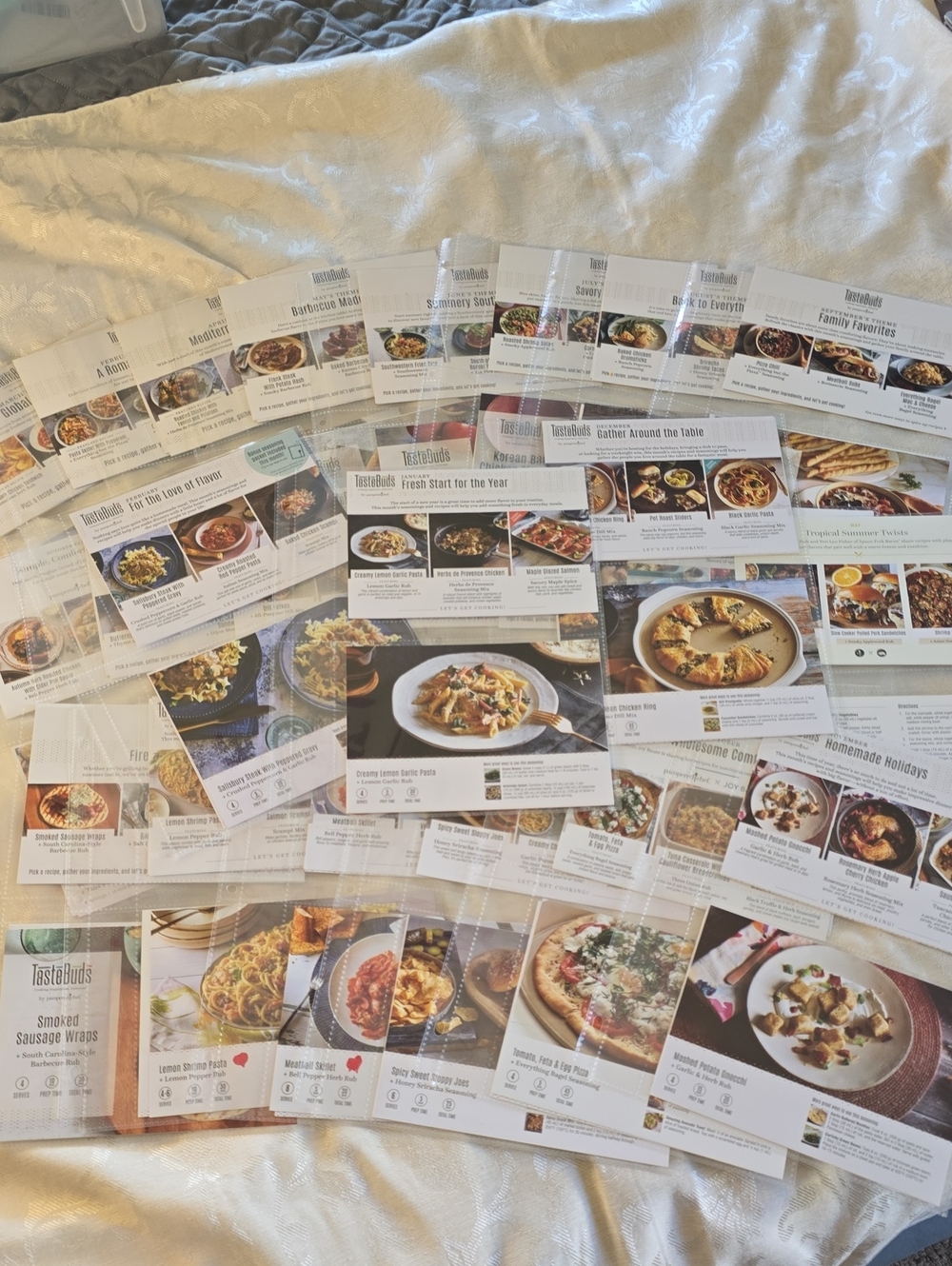Pampered Chef TasteBuds Assorted Recipe Cards
